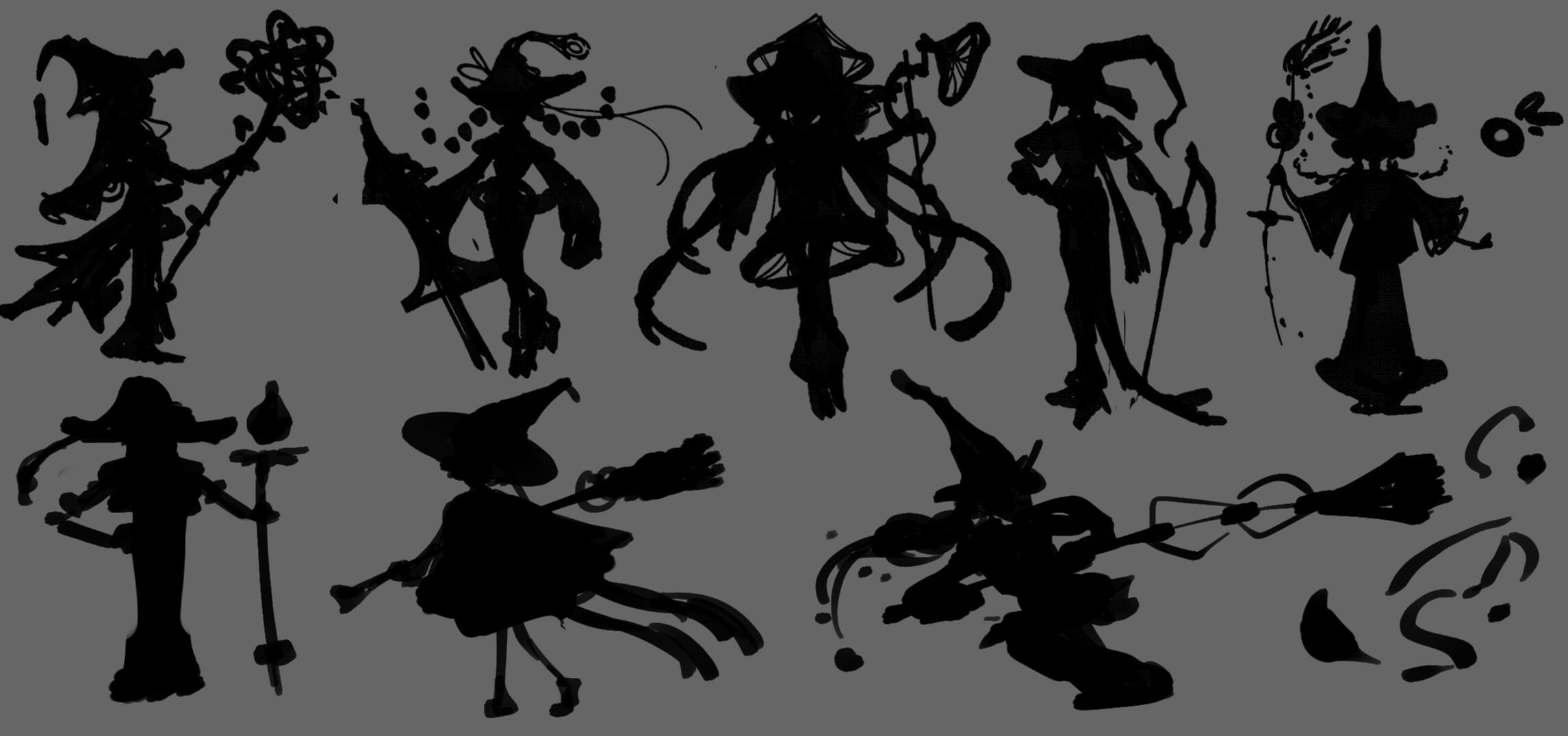WITCH SILHOUETTE STUDIES