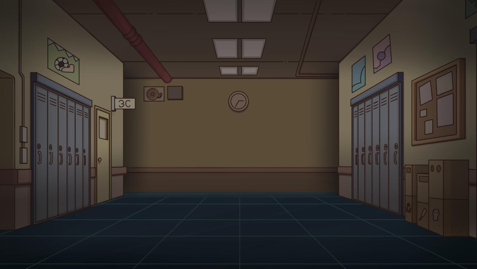 BG PAINT - HALLWAY W/ NO LIGHT