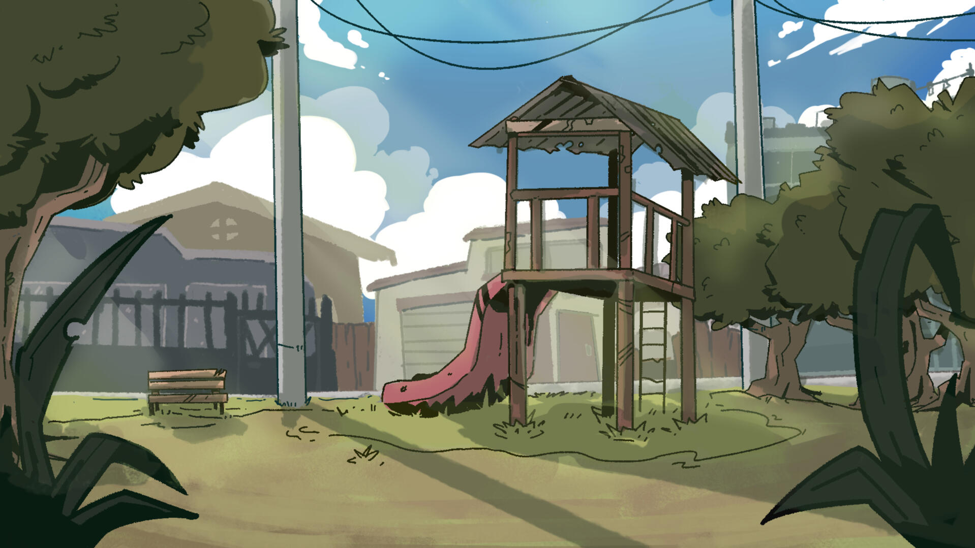 PLAYGROUND BG PAINT (LINE WORK BY RATED_RIC)