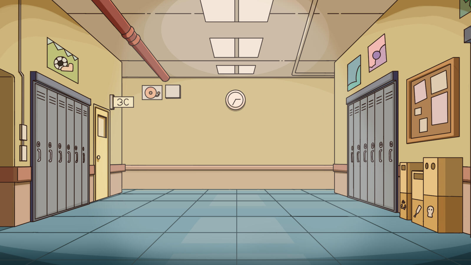 BG PAINT - HALLWAY W/ LIGHT