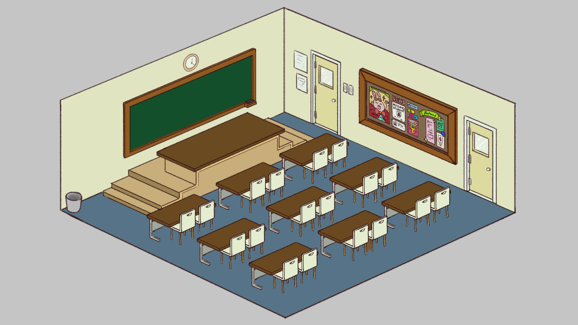 CLASSROOM ISOMETRIC VIEW